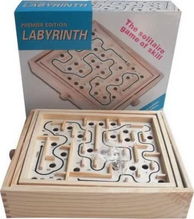 Tooky Toy Drewniana Gra Zręcznościowa Labirynt - Zabawki zręcznościowe - miniaturka - grafika 1