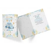 Militaria i wojskowość - Karnet PR-320 Urodziny 2 chłopiec Nowa - miniaturka - grafika 1