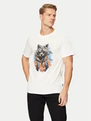 Koszulki męskie - Blend T-Shirt 20717754 Biały Regular Fit - miniaturka - grafika 1