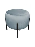 Fotele i pufy dla dzieci - Pufa WILFRED BL VELVET szara - POLECA nas aż 98% klientów - ZAMÓW (91 822 80 56) - miniaturka - grafika 1