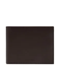Calvin Klein Portfel męski Ck Premium Trifold 10Cc W/Coin K50K512849 Brązowy - Portfele - miniaturka - grafika 1