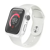 Etui i futerały do telefonów - UNIQ etui Nautic Apple Watch Series 4/5/6/SE 44mm biały/white - miniaturka - grafika 1