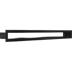 Kratki.pl Kratka wentylacyjna tunel 60x600 mm CZARNA TUNEL/6/60/C - Akcesoria kominkowe - miniaturka - grafika 1