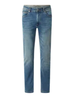 Spodnie męskie - Jeansy o kroju straight fit z detalem z logo - miniaturka - grafika 1