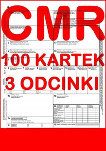CMR List Przewozowy 100 kartek - 3 odcinki - 33 komplety - Etykiety samoprzylepne i bloki etykiet - miniaturka - grafika 1