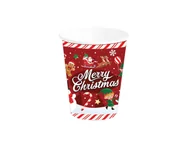 Dekoracje i nakrycia stołu na imprezę - Kubeczki bożonarodzeniowe Merry Christmas - 240 ml - 6 szt. - miniaturka - grafika 1