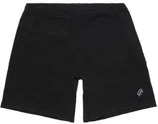 Spodenki męskie - Superdry Spodnie dresowe w kolorze czarnym - grafika 1
