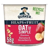 Płatki śniadaniowe i musli - Płatki owsiane Quaker Banan & Strawberry 58g - miniaturka - grafika 1