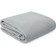 Narzuty - Narzuta EUROFIRANY Len 3 170 x 210 cm Srebrny - miniaturka - grafika 1