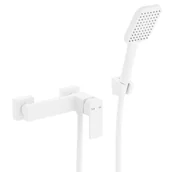 Baterie wannowe i prysznicowe - KFA Bateria prysznicowa natryskowa biała Dust Armatura - miniaturka - grafika 1