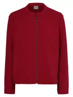 Bluzy damskie - RABE - Damska bluza rozpinana, czerwony|wyrazisty róż - miniaturka - grafika 1