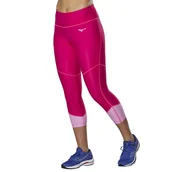 Legginsy - Legginsy damskie Mizuno Core 3/4 Tight Pink Peacock S - miniaturka - grafika 1