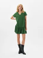 Sukienki - Zielona mini sukienka - miniaturka - grafika 1