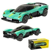 Zabawki zdalnie sterowane - Zdalnie sterowane auto Aston Martin Valkyrie RC 1:24 sage green - miniaturka - grafika 1