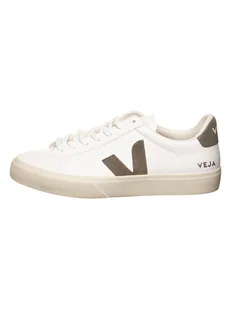 Veja Skórzane sneakersy "Campo" w kolorze biało-oliwkowym - Trampki męskie - miniaturka - grafika 1