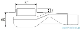 Wiper New Premium Black Glass Odpływ liniowy z kołnierzem 80 cm poler syfon snake 500.0383.01.080 | - Syfony - miniaturka - grafika 2