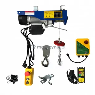 Wciągarka warsztatowa, elektryczna BSTP 500/990 obciążenie 500-990kg (pilot bezprzewodowy) - Wciągarki - miniaturka - grafika 1