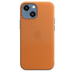 Skórzane etui na telefon do Iphone 13 Mini skórzane etui z Magsafe - KC Złoto-brązowy - Etui i futerały do telefonów - miniaturka - grafika 1