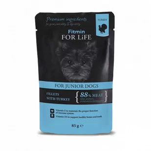 Fitmin dog For Life puppy turkey in gravy 85g - Mokra karma dla psów - miniaturka - grafika 1