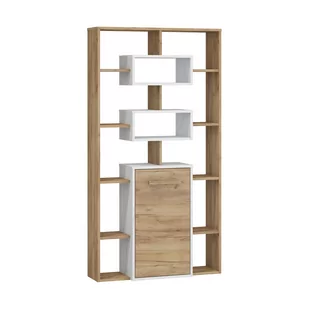 Regał 1D RIO-19 Rio MebloCross Craft Biały / Craft Złoty - Regały - miniaturka - grafika 1
