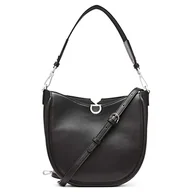 Torebki damskie - Calvin Klein Damska torba na ramię Crisell Crescent torba na ramię, czarna/srebrna, czarny/srebrny - miniaturka - grafika 1