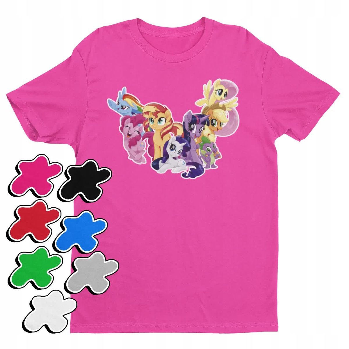 Koszulka T-Shirt Dziecięca Z Nadrukiem My Little Pony Różne -M 134-140