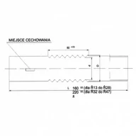 Kanały kablowe - Elektroplast STRÓŻA Złączka giętka Łącznik do rur FI-28 ZCLHF PC/ABS 7936 03.145 - miniaturka - grafika 1