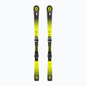 Narty - Narty zjazdowe Völkl Racetiger SC Black+VMotion 10 GW czarno-żółte 122061/6562U1.VA 160 cm - miniaturka - grafika 1