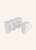 Kubki - Broste Copenhagen 4-Częściowy Zestaw Kubków Z Uchwytem Salt weiss - miniaturka - grafika 1