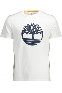 T-SHIRT MĘSKI Z KRÓTKIM RĘKAWEM TIMBERLAND BIAŁY - Koszulki męskie - miniaturka - grafika 1