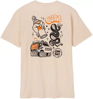 Koszulki męskie - t-shirt męski SANTA CRUZ SB x MIKE GIANT CENTER TEE Oat - grafika 1