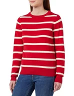 Swetry damskie - Jalene Damski sweter z dzianiny 15426730-JA03, czerwono-kremowy, S, Czerwony kremowy, S - miniaturka - grafika 1