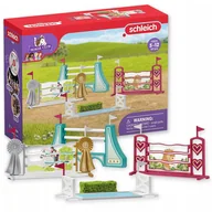 Figurki dla dzieci - Schleich Horse Club - Tor przeszkód dla koni 5+ - miniaturka - grafika 1
