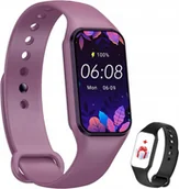 Smartwatch - Iowodo Smartwatch Zegarek Android Ios 1,5" Liliowy - miniaturka - grafika 1