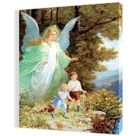 Ikony i obrazy sakralne - Obraz religijny na płótnie Anioł Stróż - miniaturka - grafika 1