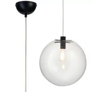 Nowoczesna lampa wisząca Tonda ST-8722P-XL black Step kula przezroczysta - Lampy sufitowe - miniaturka - grafika 1