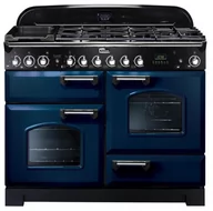 Kuchenki gazowo-elektryczne - Falcon Classic Deluxe 110 Niebieski regal chrom - miniaturka - grafika 1