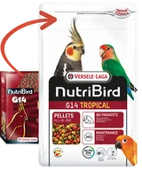 Karma dla ptaków - VERSELE-LAGA NutriBird G14 Tropical - pokarm dla średnich papug 1kg - miniaturka - grafika 1