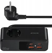 Listwy zasilające - Listwa Przeciwprzepięciowa Zasilająca Przedłużacz Ac 2x Usb 2x Usb-c 65w / Pshp25002201 / Homester Pro SB10606 - miniaturka - grafika 1