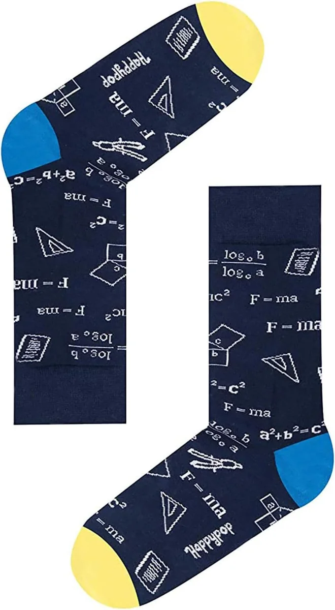 Zabawne skarpety matematyczne unisex bawełniane 39-46 prezent