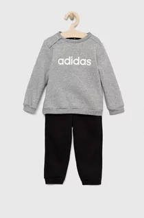 Komplety damskie - Adidas dres dziecięcy I LIN FL kolor szary - adidas - grafika 1