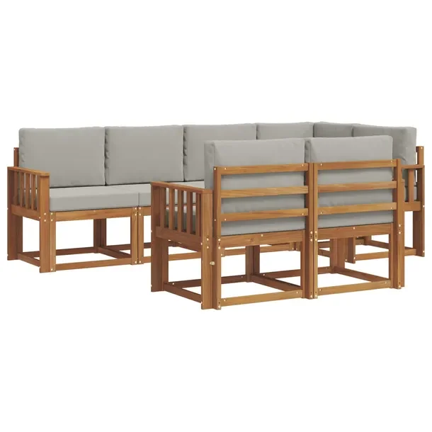 Zestaw narożny na świeżym powietrzu z litego drewna akacjowego