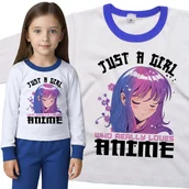 Piżamy dla dziewczynek - Piżama dziecięca Dziewczyna Która Kocha Anime 98/104 - VoloDonum - miniaturka - grafika 1