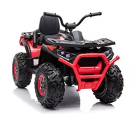 Jeździki dla dzieci - Import SUPER-TOYS SUPER-TOYS MEGA WIELKI QUAD AMORTYZATORY MIĘKKIE KOŁA PILOT WOLNY START 4x4 XMX607 Darmowa dostawa XMX-607-CZERWONY-PLASTIK - miniaturka - grafika 1