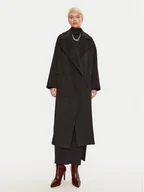 Płaszcze damskie - Imperial Płaszcz zimowy KG26IIK Czarny Oversize - miniaturka - grafika 1