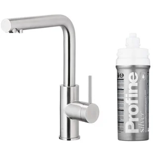 KFA Armatura DUERO PURE BASIC INOX 6623-914-22 z funkcją filtracji wody, stal Nierdzewna, Filtr PROFINE SILVER "S" - Baterie kuchenne - miniaturka - grafika 1