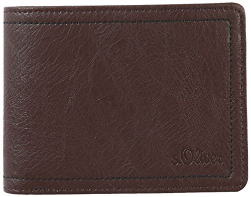 s.Oliver (Bags 97.502.93.2985 męskie portfele 13x9x1 cm (szer. x wys. x gł.), brązowy - Braun Seal Brown 8850-13x9x1 cm (B x H x T)