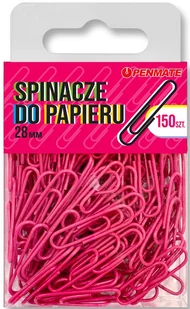 Spinacze do papieru Penmate Różowe 28 mm TT8315 - Pinezki - miniaturka - grafika 2
