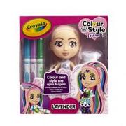 Lalki dla dziewczynek - Crayola Lalka Colour'n'Style Friends Lavender CRAYOLA - miniaturka - grafika 1