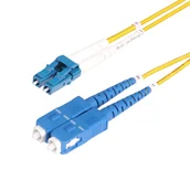 Kable światłowodowe - StarTech SMLCSC-OS2-25M kabel InfiniBand / światłowodowy LC SC Żółty - miniaturka - grafika 1